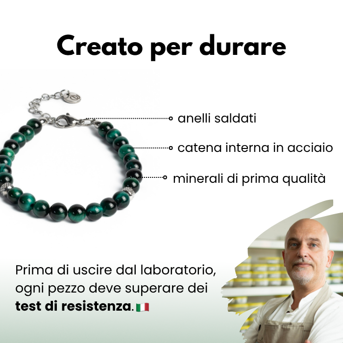 Doge Bracelet in Tiger's Eye Emerald Green