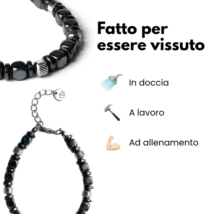 Navàl bracelet in hematite