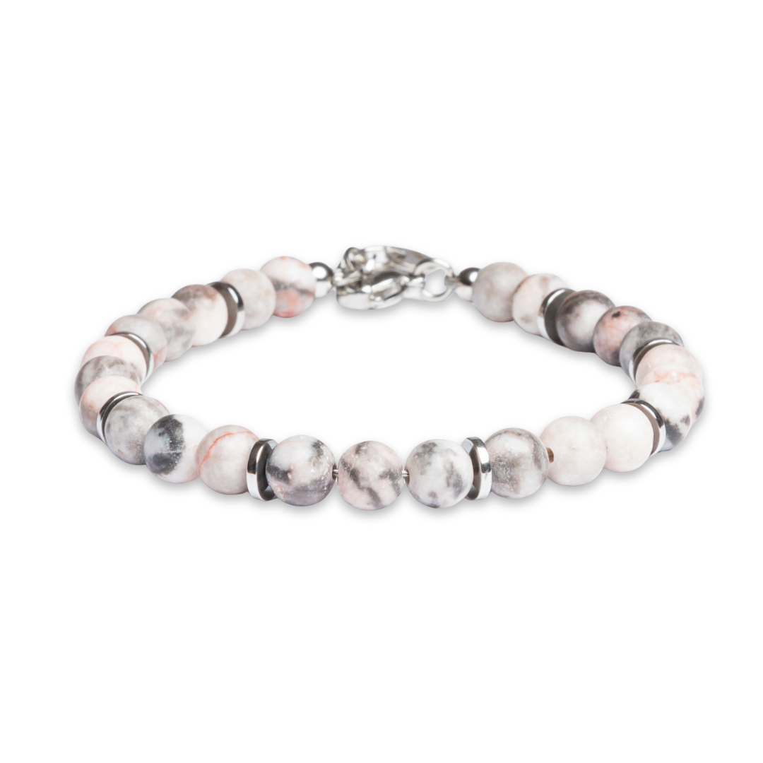 Bracciale Tramonto in Diaspro Zebrato rosa