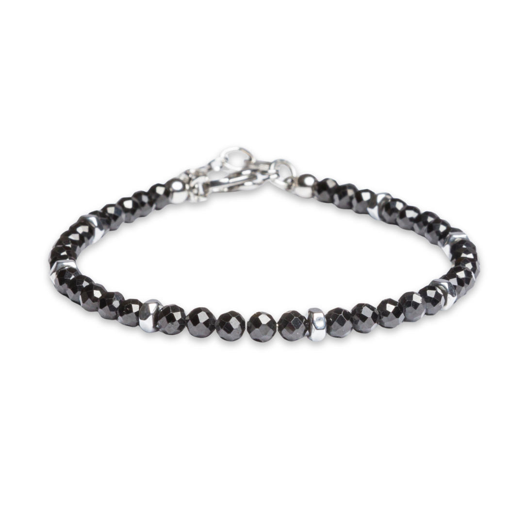Bracciale Scogliera in Spinello | color argento