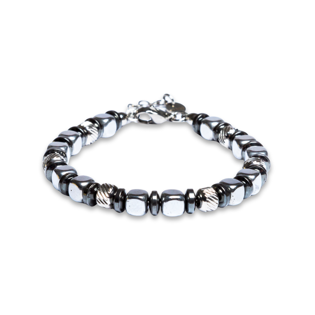 Bracciale Navàl in Ematite color Argento