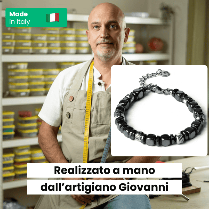 Navàl bracelet in hematite