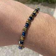 Bracciale Zecchino in Ematite dorata antichizzata