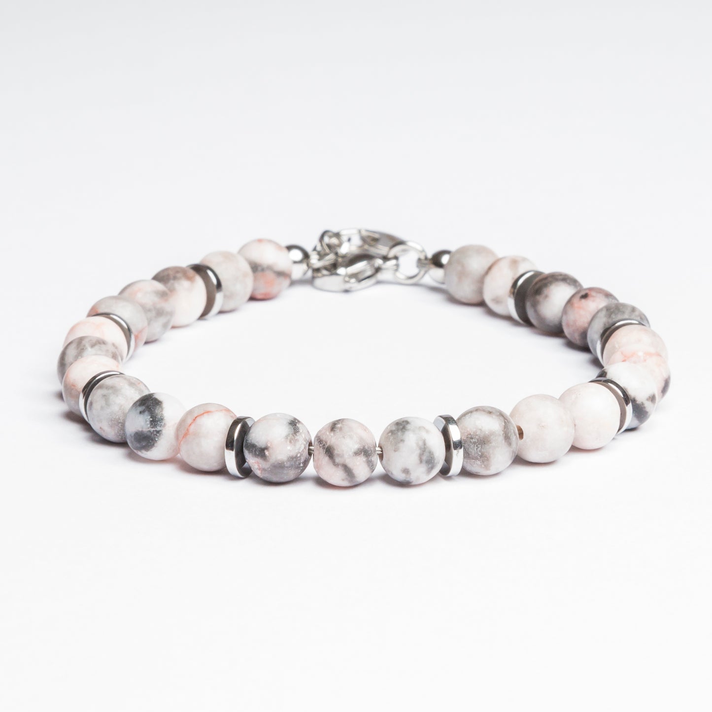 Bracciale Tramonto in Diaspro Zebrato rosa