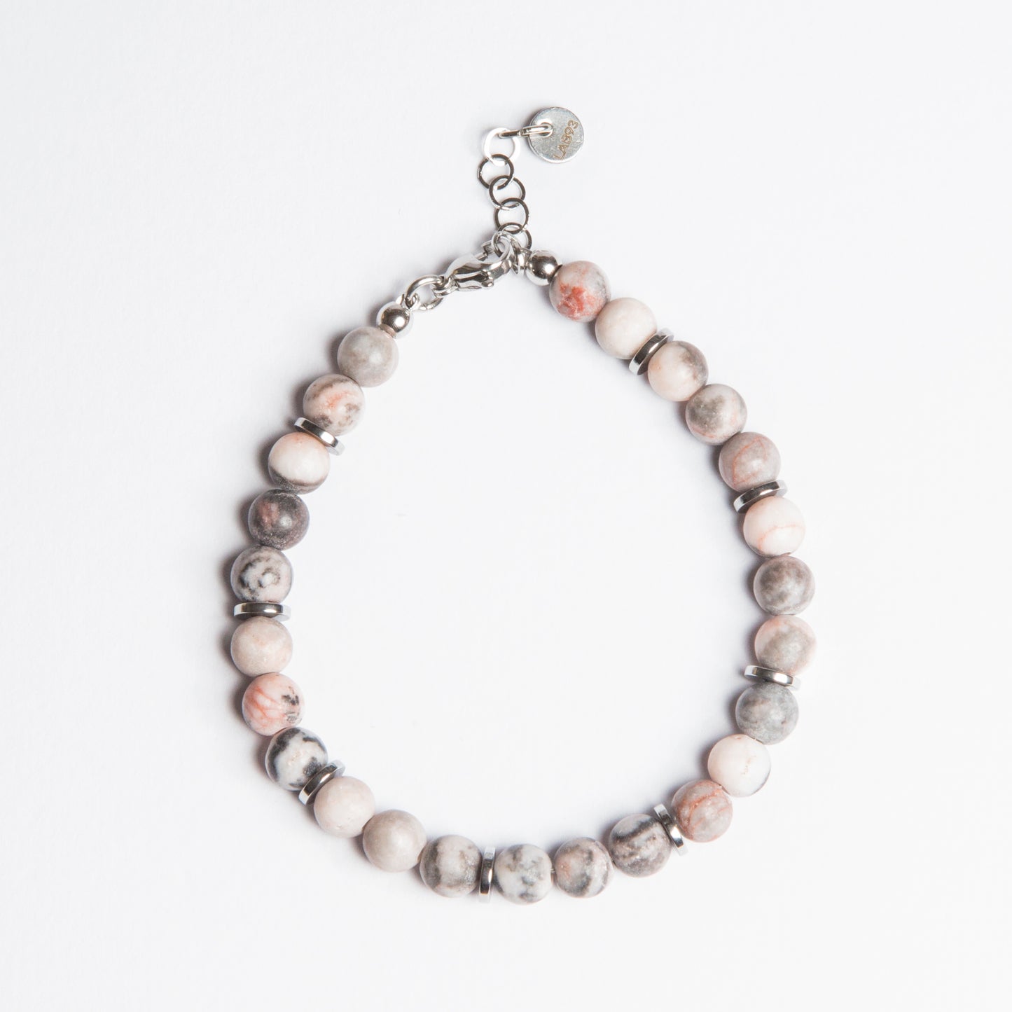 Bracciale Tramonto in Diaspro Zebrato rosa