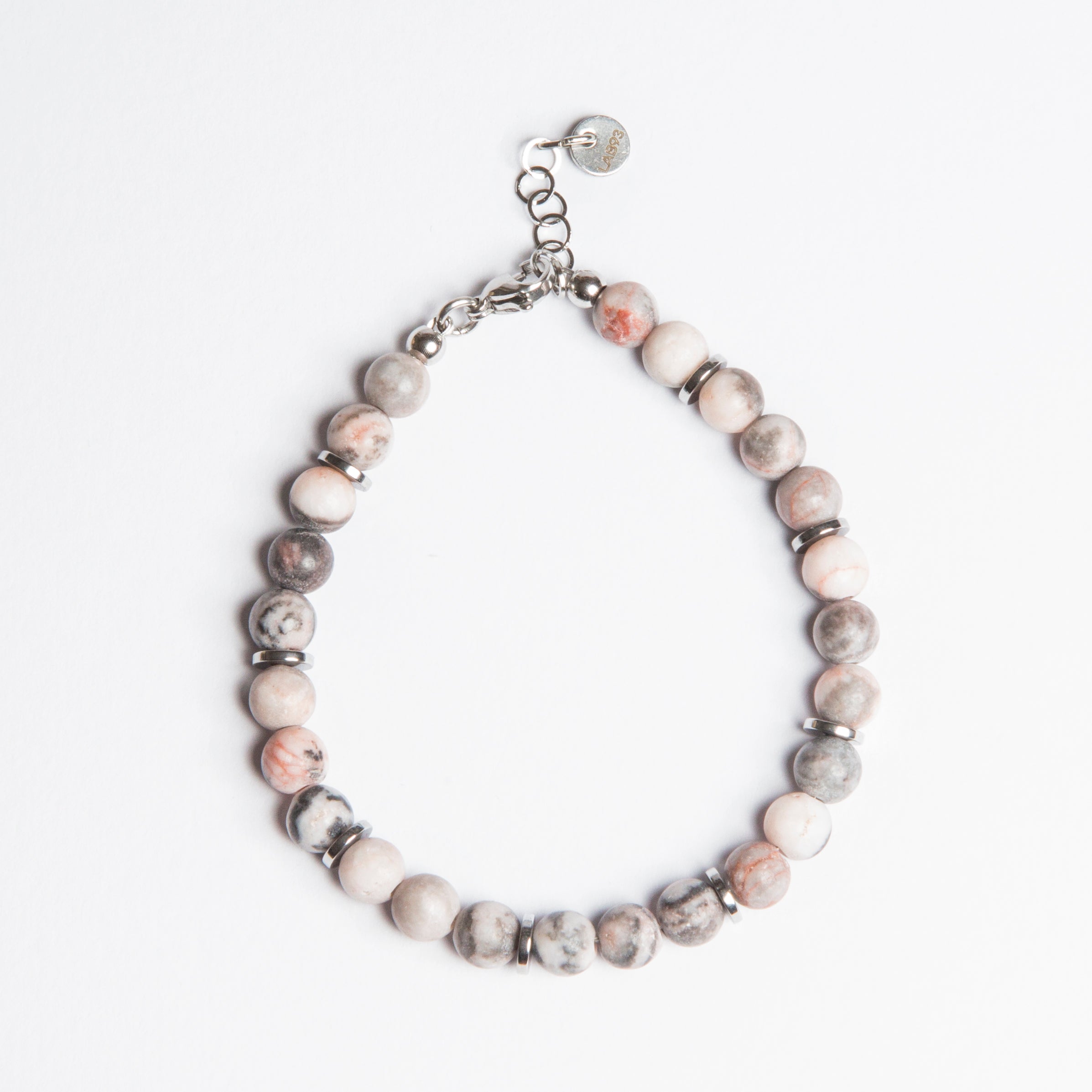 Bracciale Tramonto in Diaspro Zebrato rosa