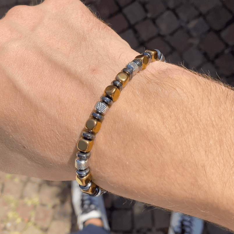 Bracciale Navàl in Ematite color Oro