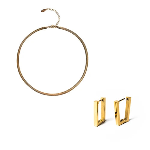 Set Eleonora | Collana Treccina + Orecchini Diva
