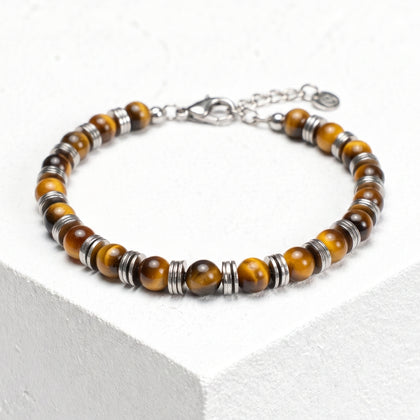 Armband Venezia aus Tigerauge | 6mm