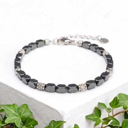 Riflesso-Armband aus Hämatit | 4 mm