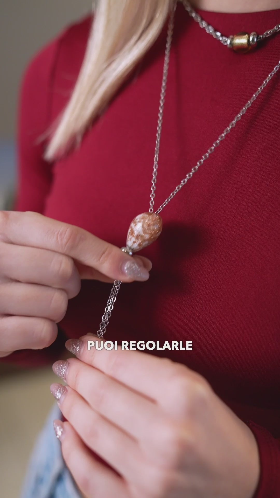 Load video: Marea Murano Glass Necklace