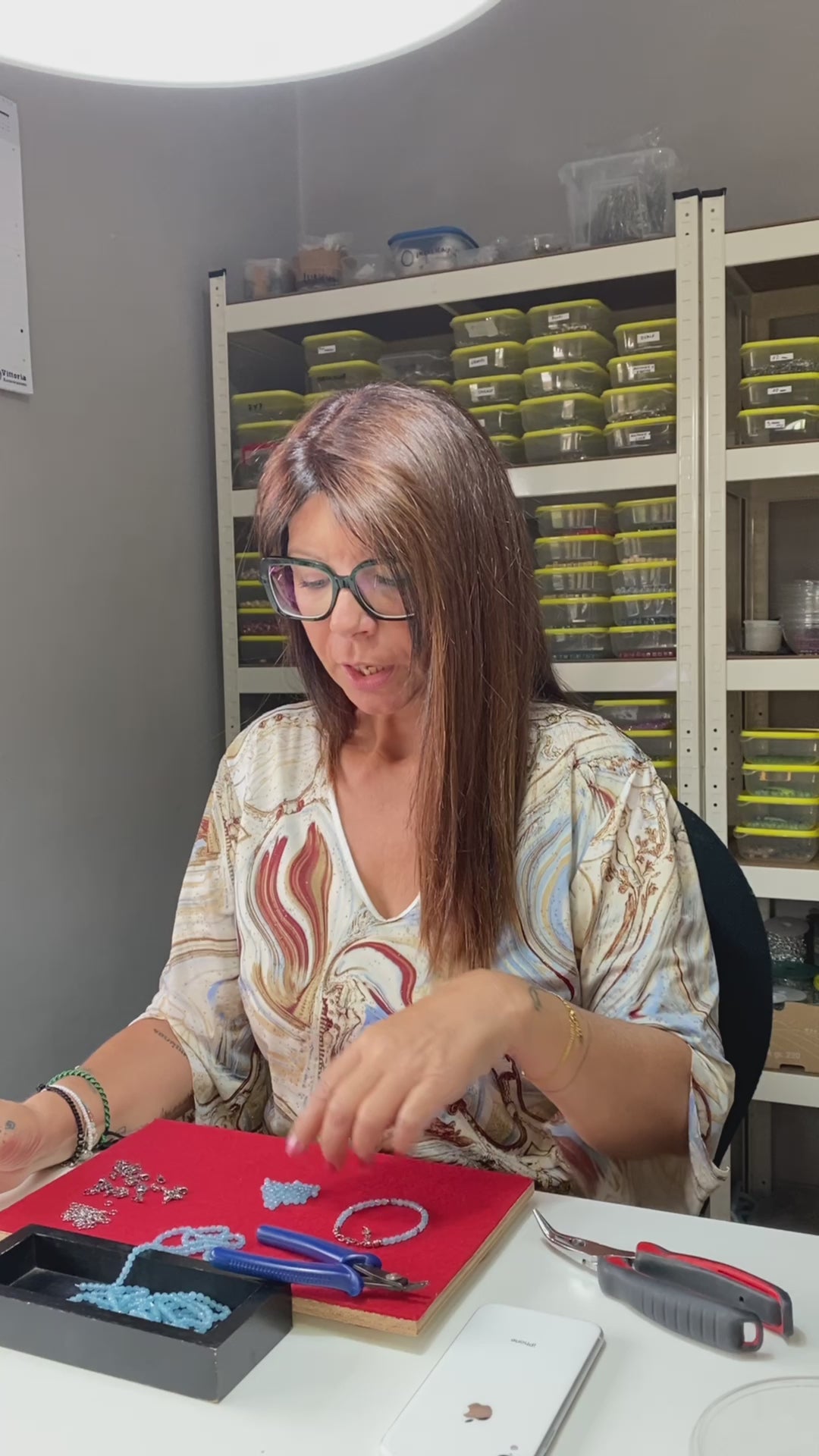 Carica video: Bracciale Serenità in Angelite azzurra