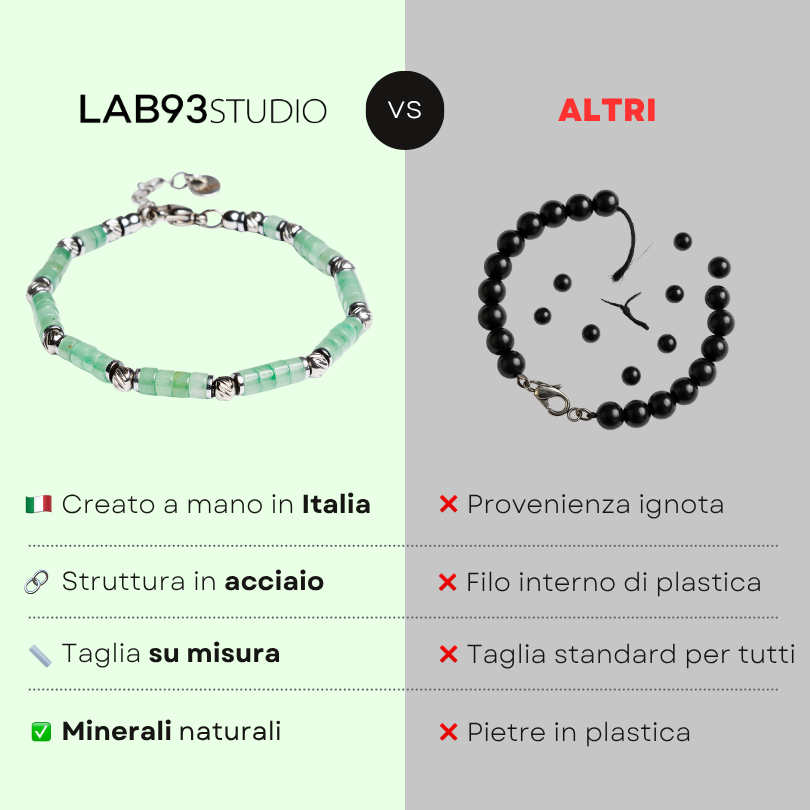 Bracciale Eclisse in avventurina verde