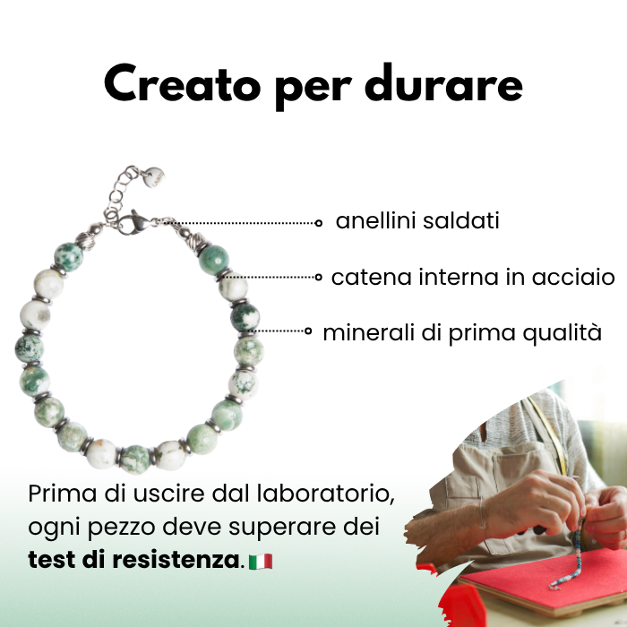 Bracciale Maestrale in Agata Muschiata