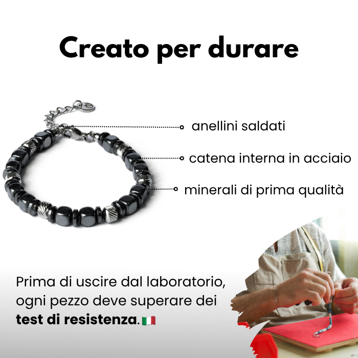 Navàl bracelet in hematite