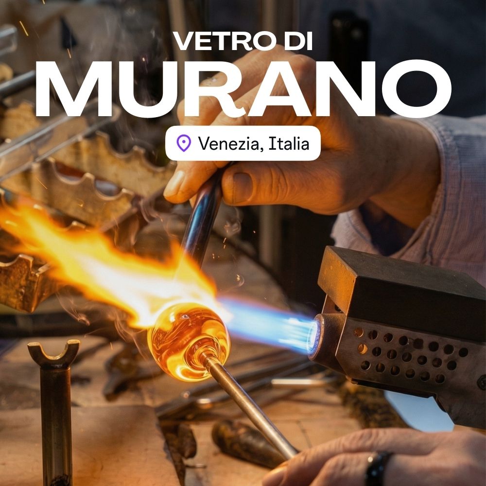 Collana Laguna in vetro di Murano Oro