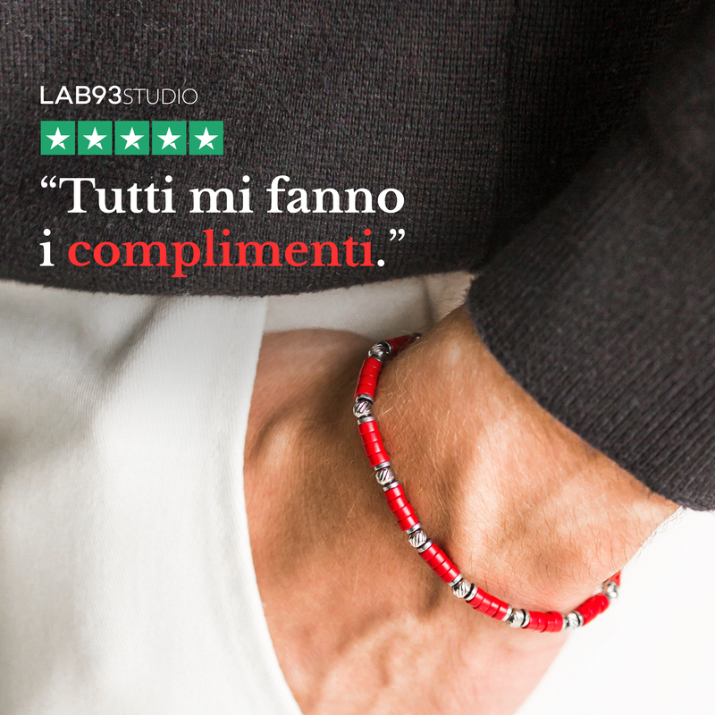 Bracciale Aria in agata rossa