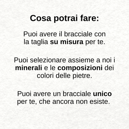 Bracciale personalizzato su misura per te