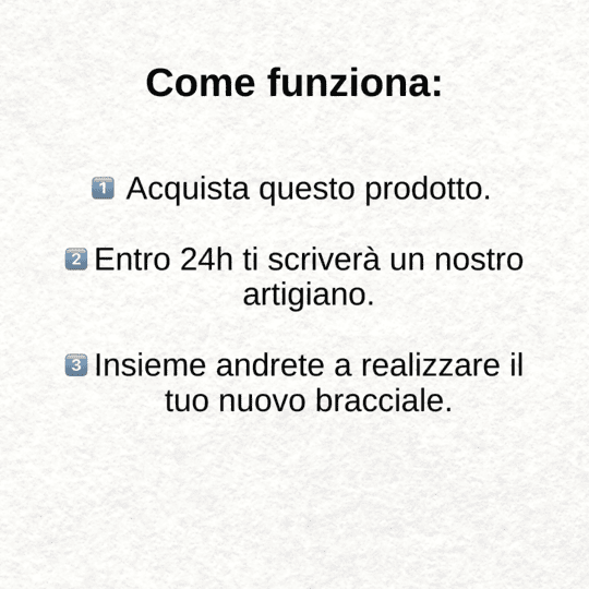 Bracciale personalizzato su misura per te