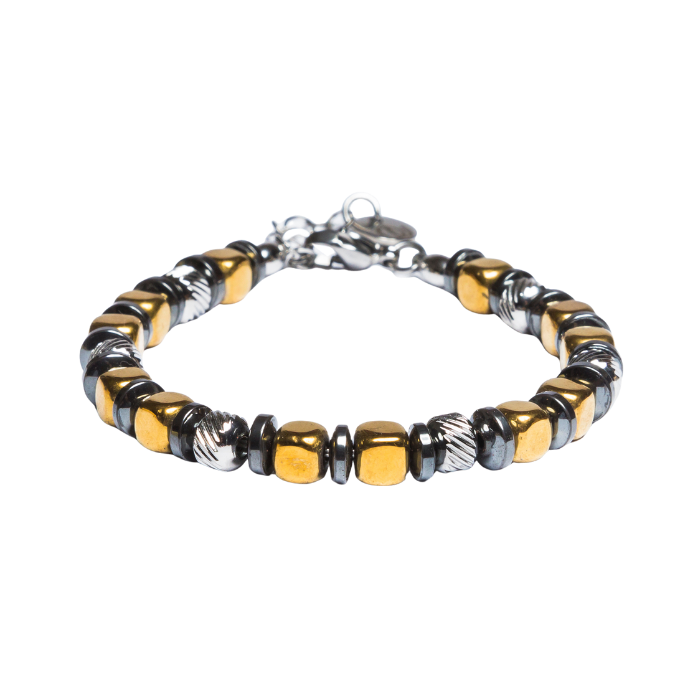 Bracciale Navàl in Ematite color Oro