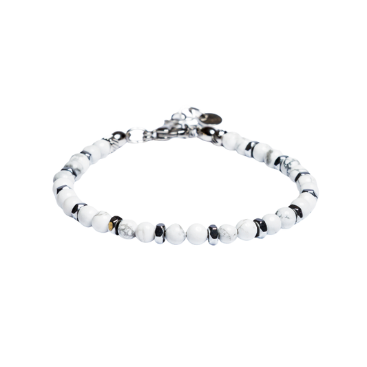 Silence Bracelet in White Aulite