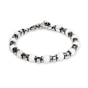 Bracciale Equilibrio in Howlite bianca