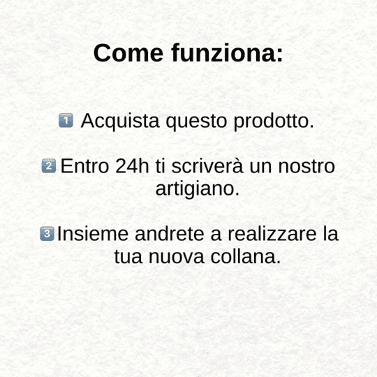 Collana personalizzata su misura