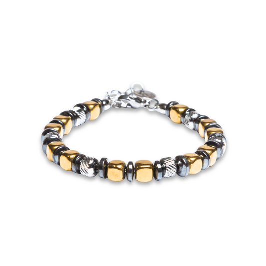 Bracciale Navàl in Ematite color Oro