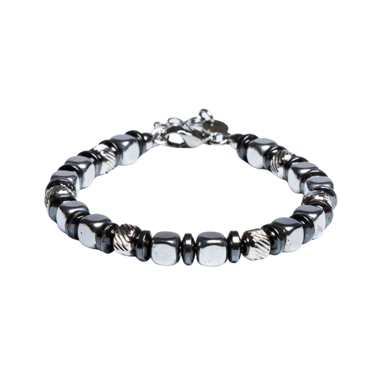 Bracciale Navàl in Ematite color Argento