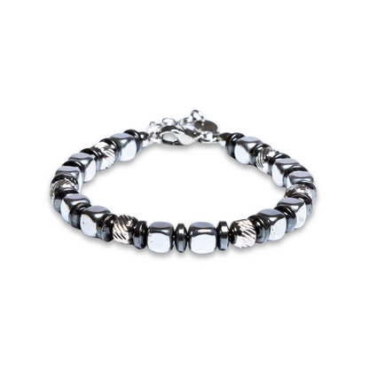 Bracciale Navàl in Ematite color Argento