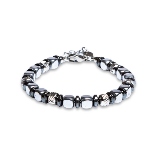 Bracciale Navàl in Ematite color Argento