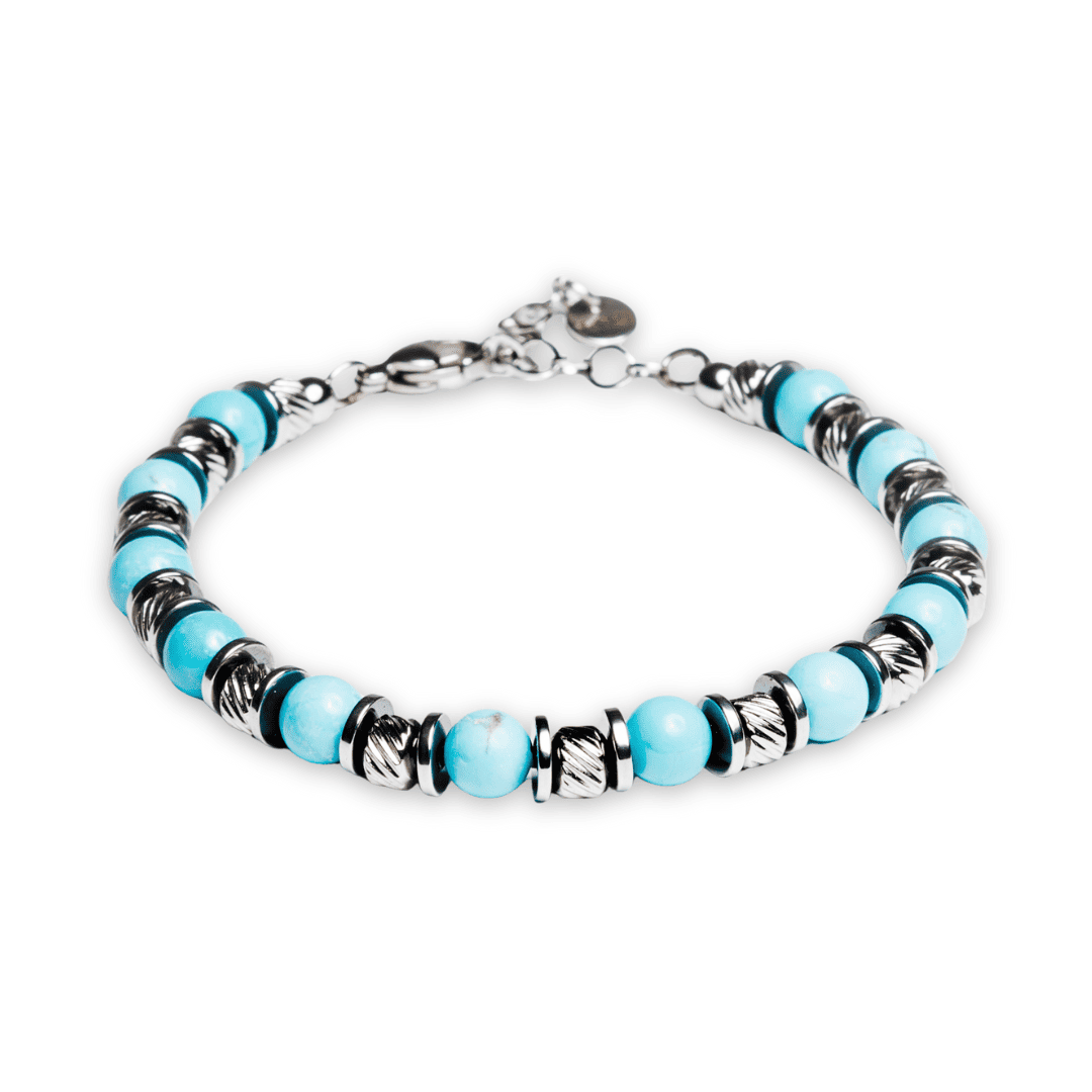 Bracciale Eterna in Howlite turchese