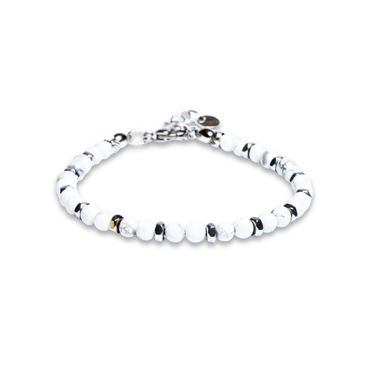 Bracciale Silenzio in Aulite bianca