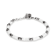 Bracciale Solenne in madre perla bianca