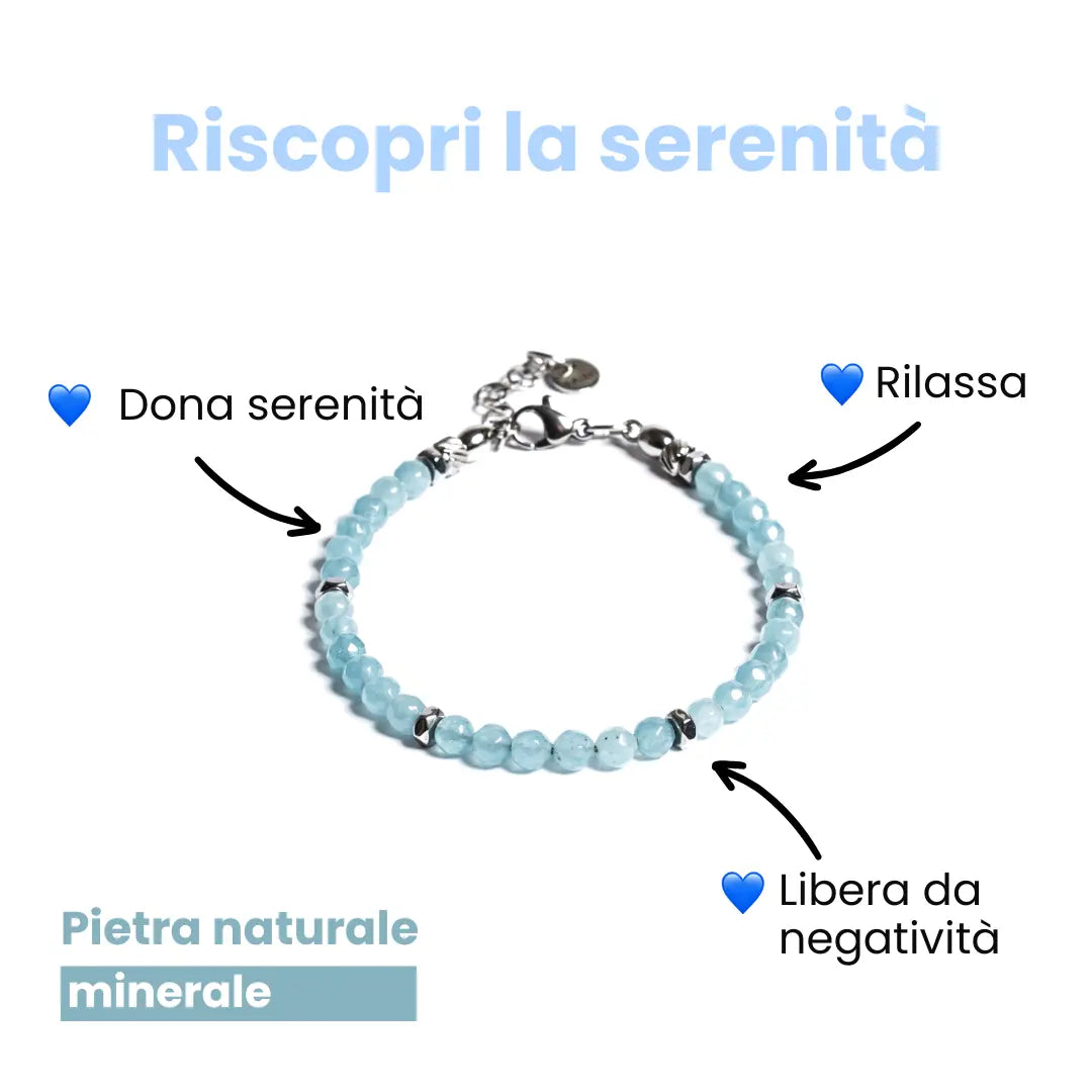 Bracciale Serenità in Angelite azzurra