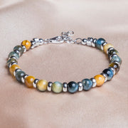 Bracciale Impero | Argento 925 & occhio di tigre