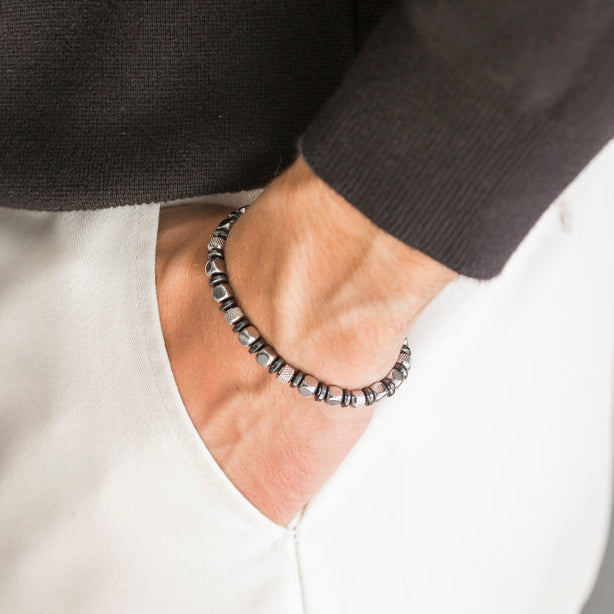 Bracciale Navàl in Ematite color Argento