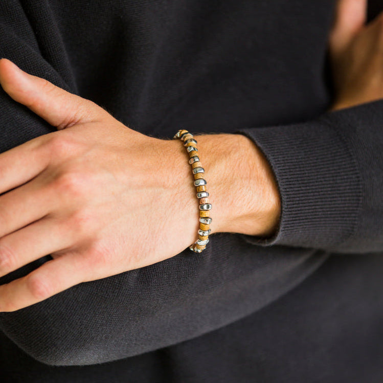 Bracciale Zirmo in Jasper Australiano ed ematite
