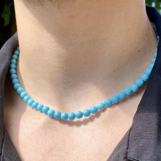Collana Nila in Howlite turchese