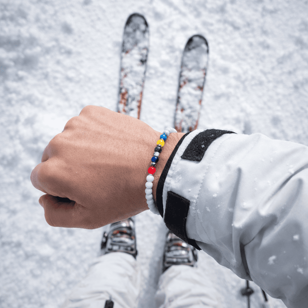 Bracciale 5 Energie in agata, apatite, tormalina, giada