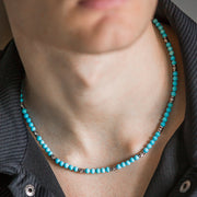 Collana Eterna i Howlite turchese