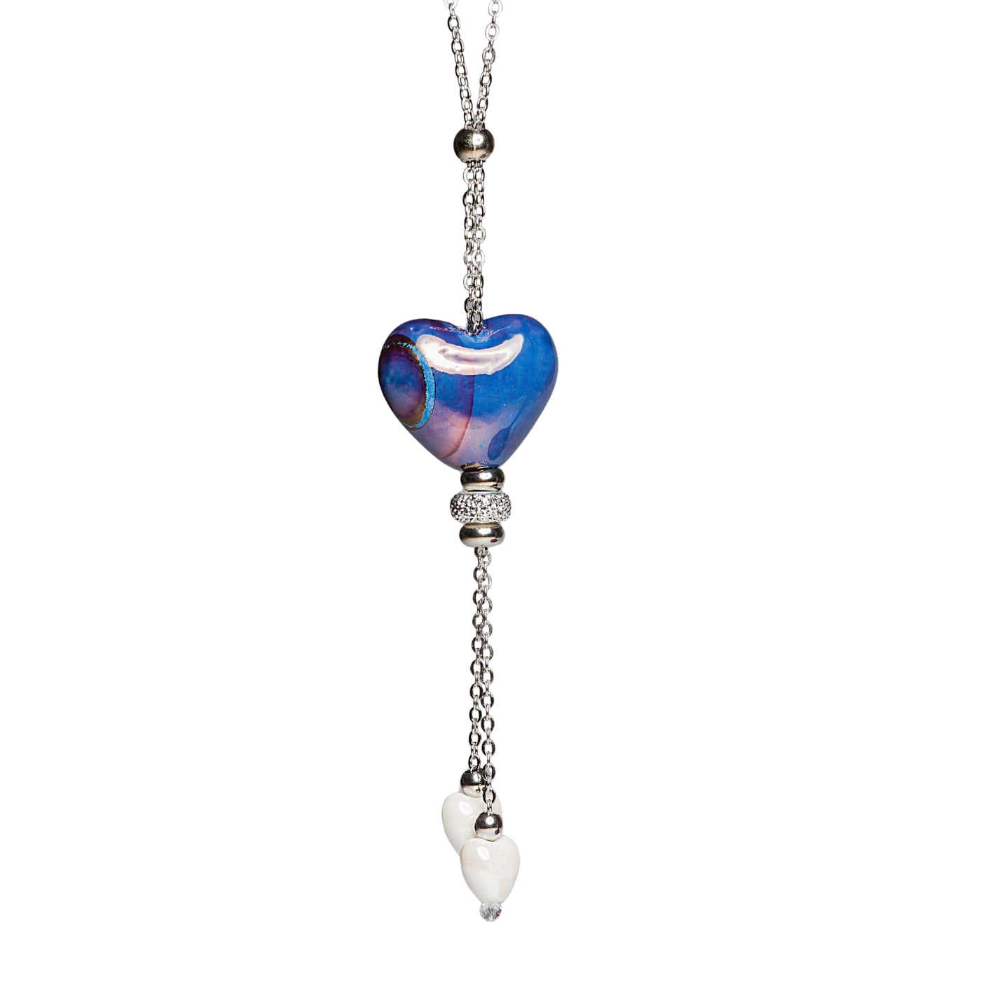 Collana donna sfondo bianco artigianale