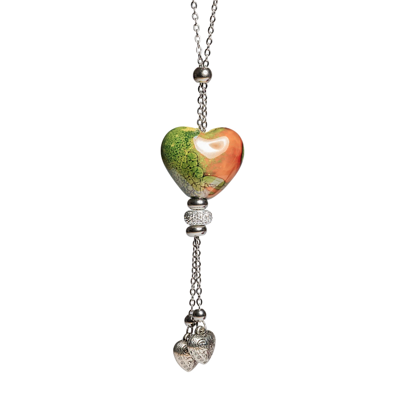 Collana donna sfondo bianco artigianale
