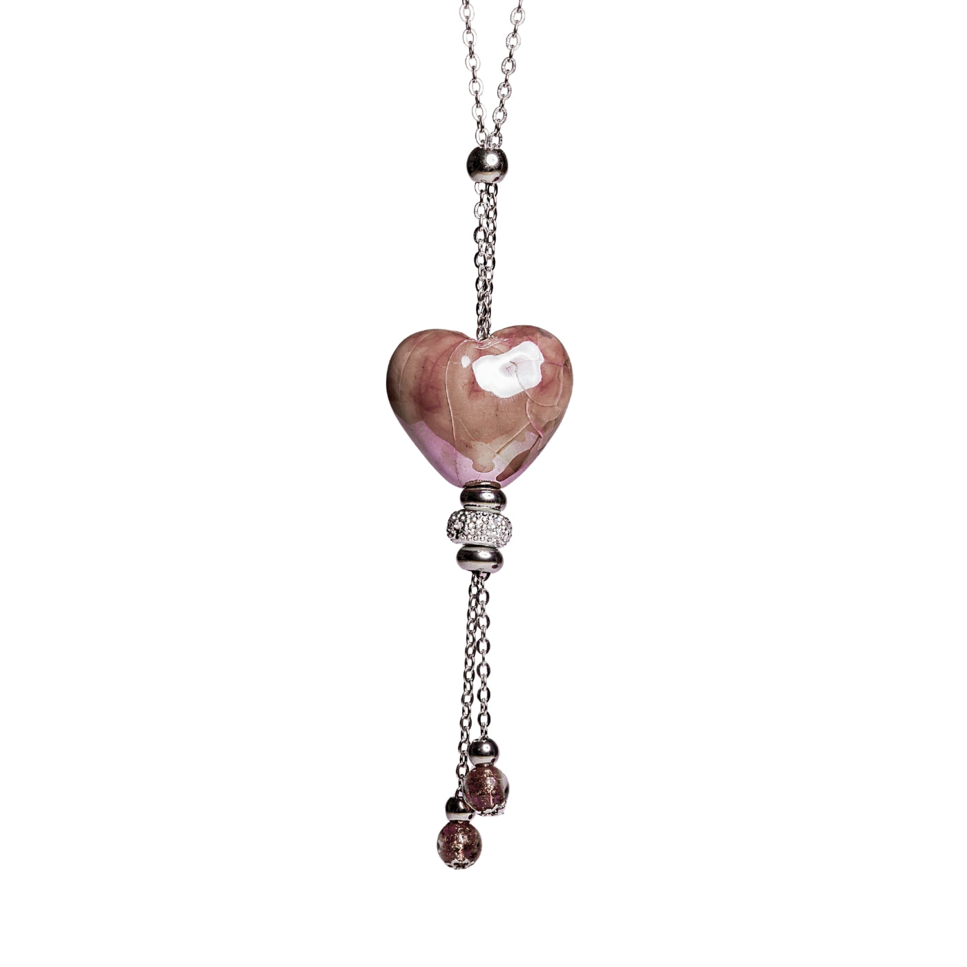 Collana donna sfondo bianco artigianale