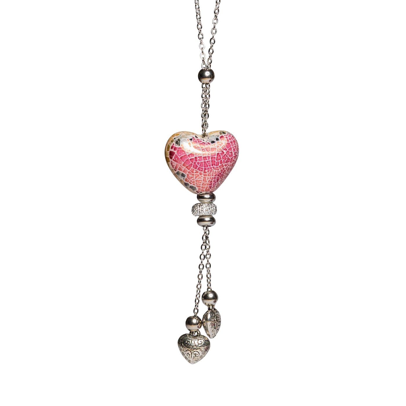 Collana donna sfondo bianco artigianale