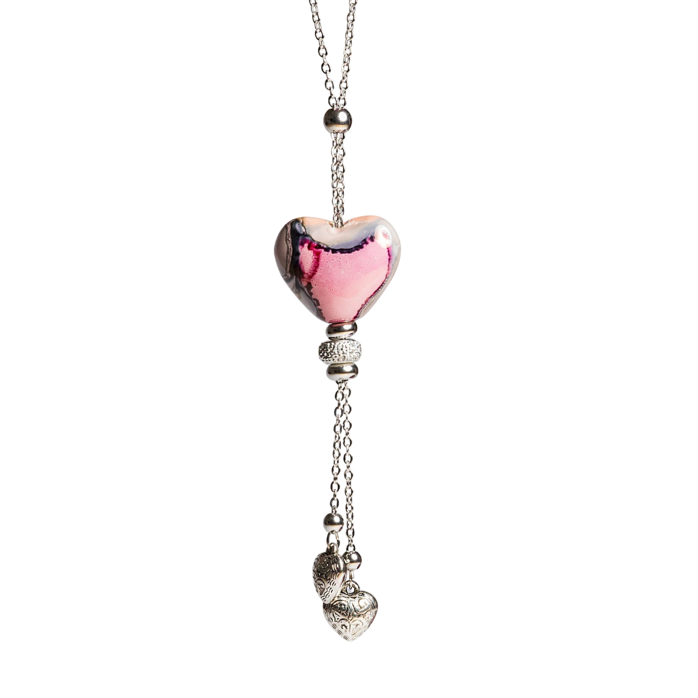 Collana donna sfondo bianco artigianale