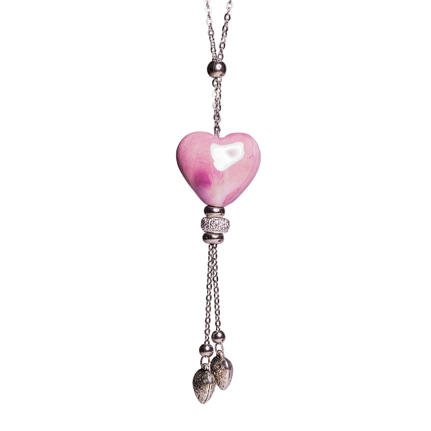 Collana donna sfondo bianco artigianale