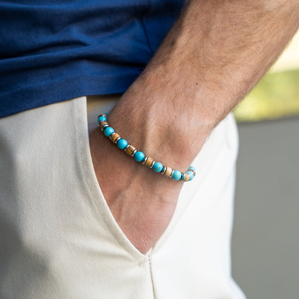 Bracciale Capri in aulite e diaspro | 6mm