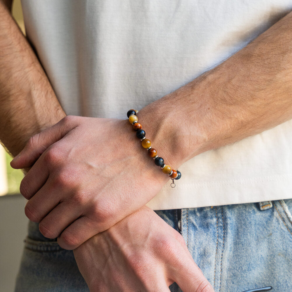 Bracciale Terraviva in occhio di tigre | 8mm