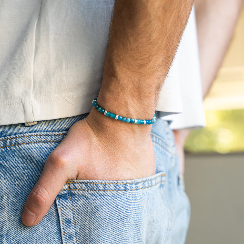 Bracciale Acquaviva in quarzo e agata | 4mm